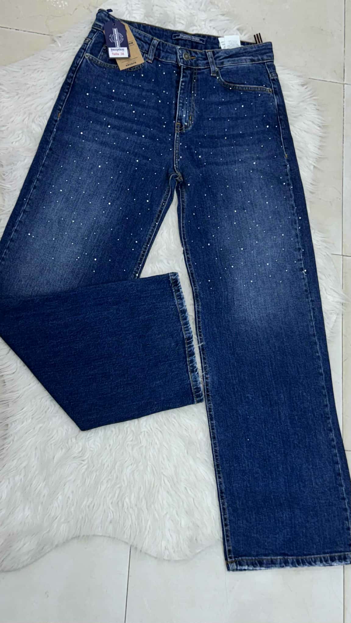 pantalon jeans foncé