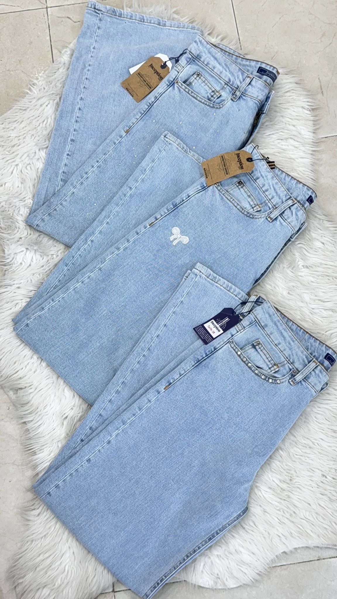 pantalon jeans clair