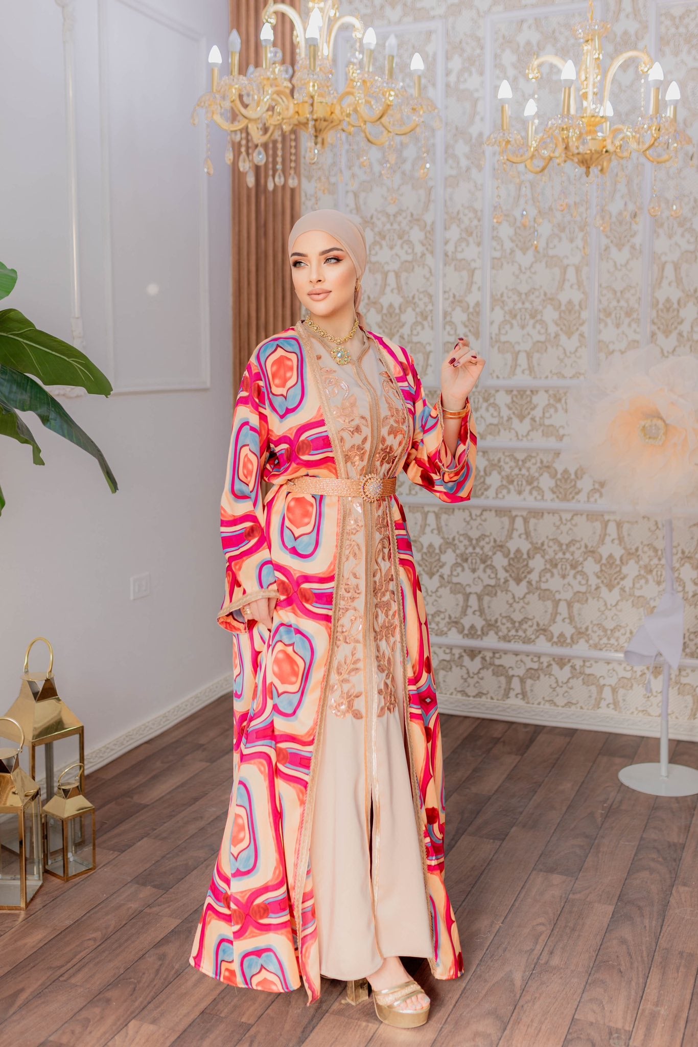 abaya multicouleur