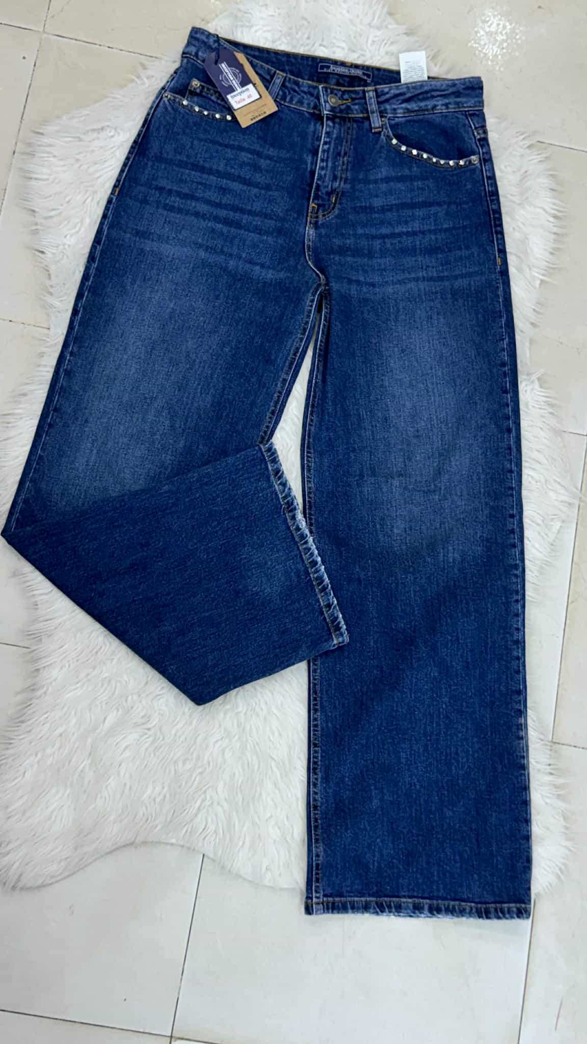 pantalon jeans foncé